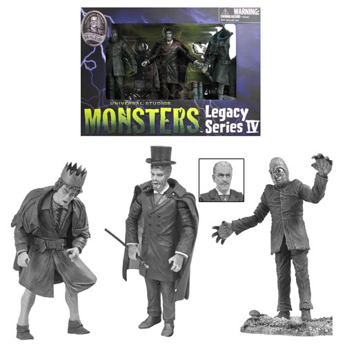 Universal Monsters Black and White Series 4 Action Figure Set